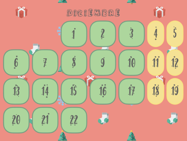 Calendario adviento editable - Imagen 2