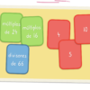 Juego de cartas múltiplos y divisores